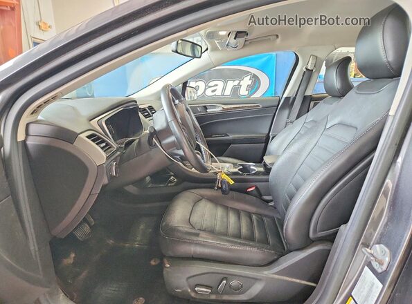 3FA6P0T98GR252949 2016 FORD FUSION Gray Вид салону спереду