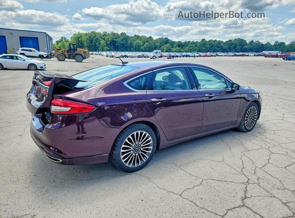 3FA6P0T98HR394607 2017 FORD FUSION Burgundy უკანა მარჯვენა