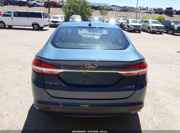 3FA6P0UU0JR243477 2018 FORD FUSION HYBRID Blue 