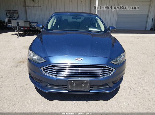 3FA6P0UU0JR243477 2018 FORD FUSION HYBRID Blue Vista del cuadro de instrumentos