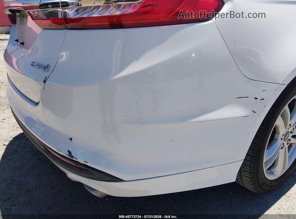 3FA6P0UU0JR254608 2018 FORD FUSION HYBRID White Դիմացի տեսք