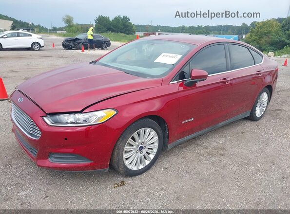 3FA6P0UU1GR317787 2016 FORD FUSION HYBRID Красный Передняя левая четверть