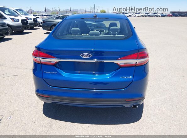3FA6P0UU1JR122070 2018 FORD FUSION HYBRID Синий 