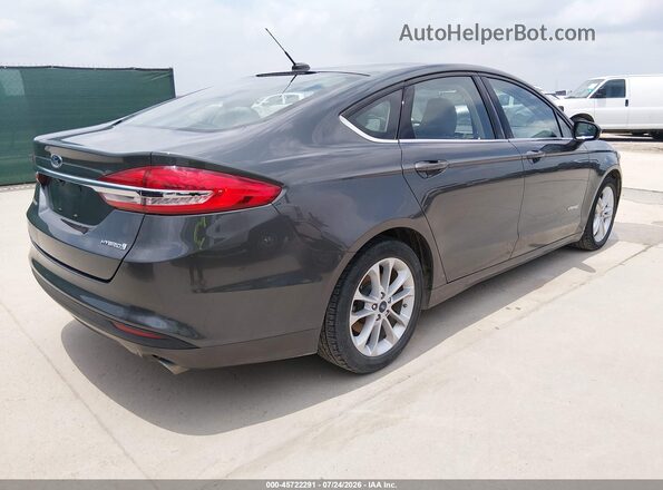 3FA6P0UU1JR209449 2018 FORD FUSION HYBRID Gray Задня права чверть