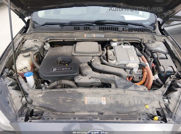 3FA6P0UU1JR209449 2018 FORD FUSION HYBRID Gray Вид ззаду
