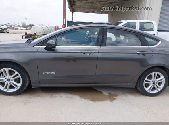 3FA6P0UU1JR209449 2018 FORD FUSION HYBRID Gray 