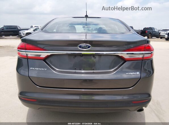 3FA6P0UU1JR209449 2018 FORD FUSION HYBRID Gray 