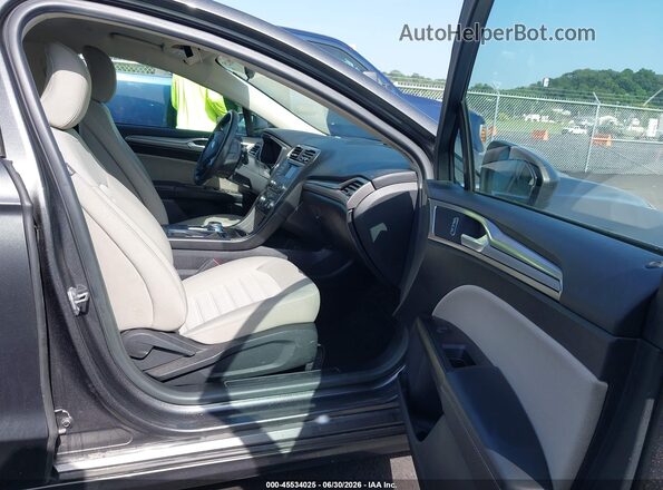 3FA6P0UU1JR235713 2018 FORD FUSION HYBRID Gray Vista interior delantera