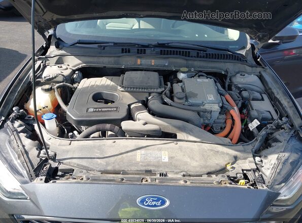3FA6P0UU1JR235713 2018 FORD FUSION HYBRID Gray Vista trasera