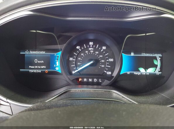 3FA6P0UU1JR235839 2018 FORD FUSION HYBRID Blue Հետևի նստատեղերի տեսք