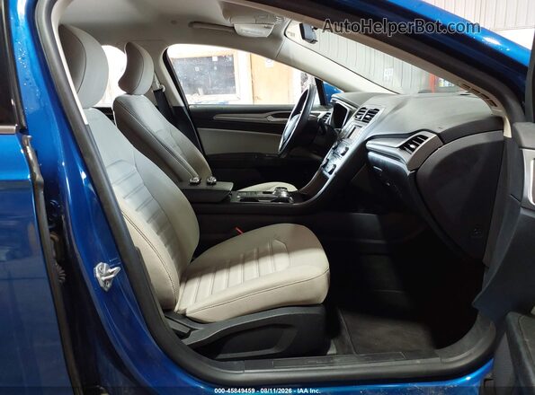 3FA6P0UU1JR235839 2018 FORD FUSION HYBRID Blue Սալոնի դիմացի տեսք