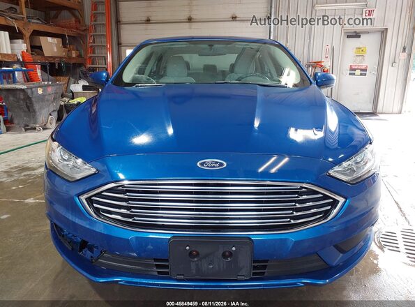 3FA6P0UU1JR235839 2018 FORD FUSION HYBRID Blue 