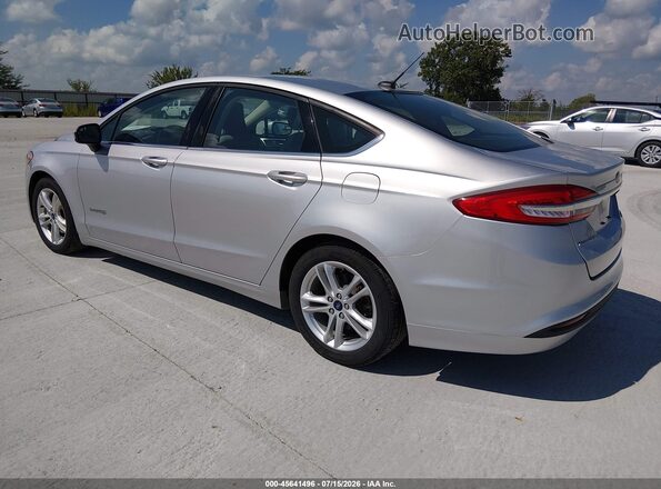 3FA6P0UU1JR273751 2018 FORD FUSION HYBRID Silver Rear left