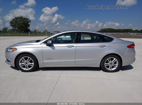 3FA6P0UU1JR273751 2018 FORD FUSION HYBRID Silver 
