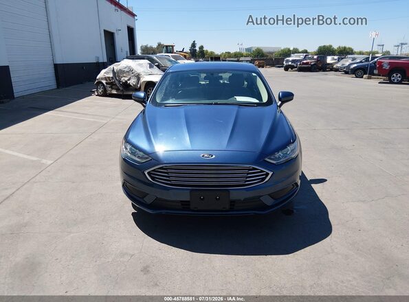 3FA6P0UU1JR278934 2018 FORD FUSION HYBRID Blue Вид спереду