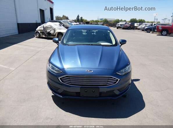 3FA6P0UU1JR278934 2018 FORD FUSION HYBRID Blue Вид щитка приладів