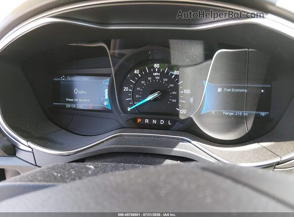 3FA6P0UU1JR278934 2018 FORD FUSION HYBRID Blue Вид задніх сидінь