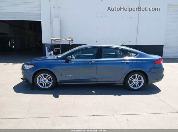 3FA6P0UU1JR278934 2018 FORD FUSION HYBRID Blue Панорамний вид салону 360°