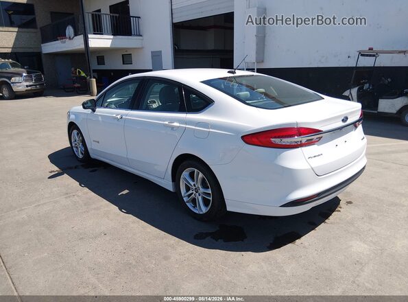 3FA6P0UU2JR100630 2018 FORD FUSION HYBRID Белый Задняя левая четверть