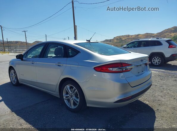 3FA6P0UU2JR100689 2018 FORD FUSION HYBRID Серебряный Задняя левая четверть