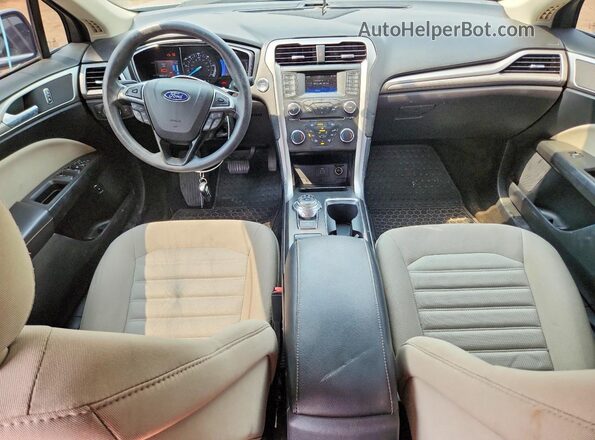 3FA6P0UU2JR100790 2018 FORD FUSION Gold Вид панелі приладів