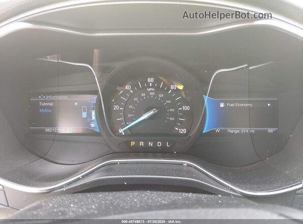 3FA6P0UU2JR254545 2018 FORD FUSION HYBRID White Widok tylnych siedzeń