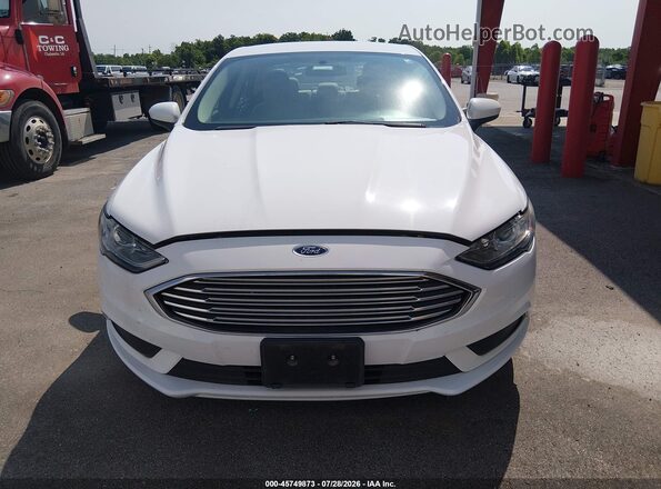 3FA6P0UU2JR254545 2018 FORD FUSION HYBRID White Widok zestawu wskaźników