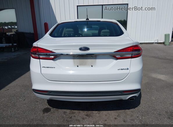 3FA6P0UU2JR254545 2018 FORD FUSION HYBRID White 