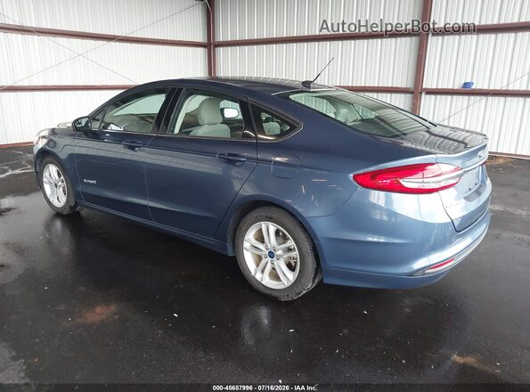 3FA6P0UU2JR273662 2018 FORD FUSION HYBRID Blue Tył lewy