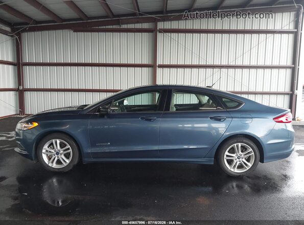 3FA6P0UU2JR273662 2018 FORD FUSION HYBRID Blue 