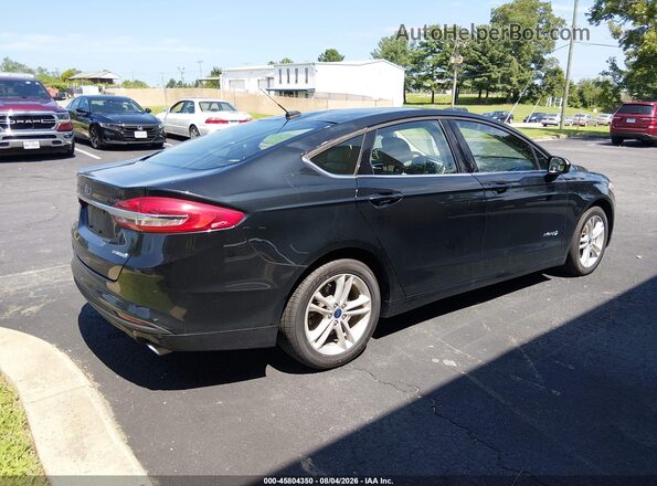 3FA6P0UU2JR273726 2018 FORD FUSION HYBRID Black Tył prawy