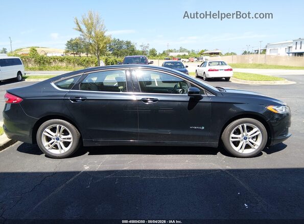 3FA6P0UU2JR273726 2018 FORD FUSION HYBRID Black 