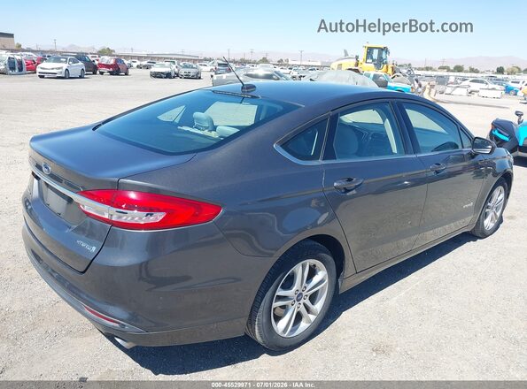 3FA6P0UU2JR278764 2018 FORD FUSION HYBRID Gray Հետևի աջ