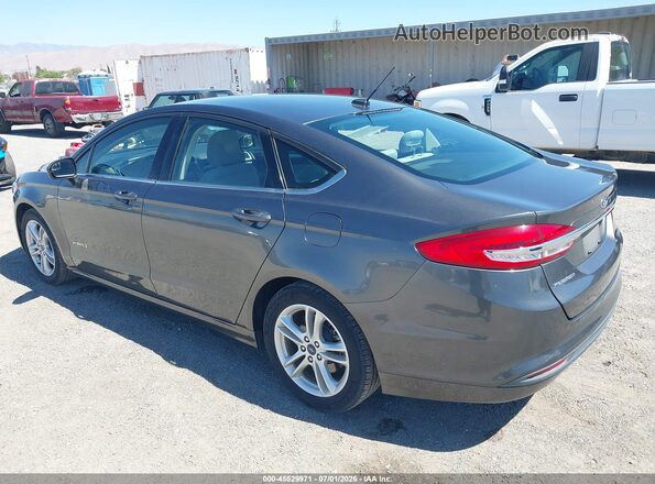 3FA6P0UU2JR278764 2018 FORD FUSION HYBRID Gray Հետևի ձախ