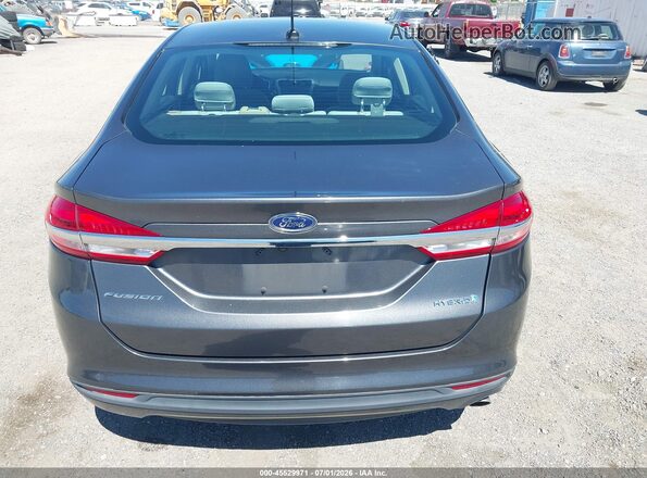 3FA6P0UU2JR278764 2018 FORD FUSION HYBRID Gray 