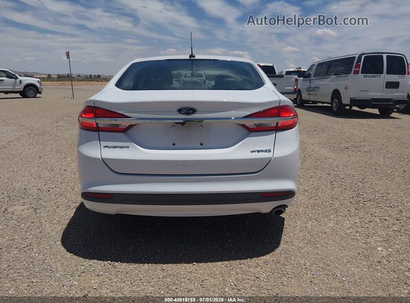 3FA6P0UU2JR278991 2018 FORD FUSION HYBRID White 
