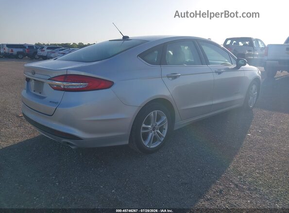 3FA6P0UU2JR282071 2018 FORD FUSION HYBRID Silver Trasero derecho