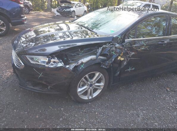 3FA6P0UU3JR100409 2018 FORD FUSION HYBRID Black წინა ხედი