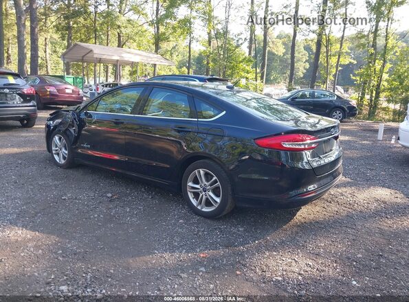 3FA6P0UU3JR100409 2018 FORD FUSION HYBRID Black უკანა მარცხენა