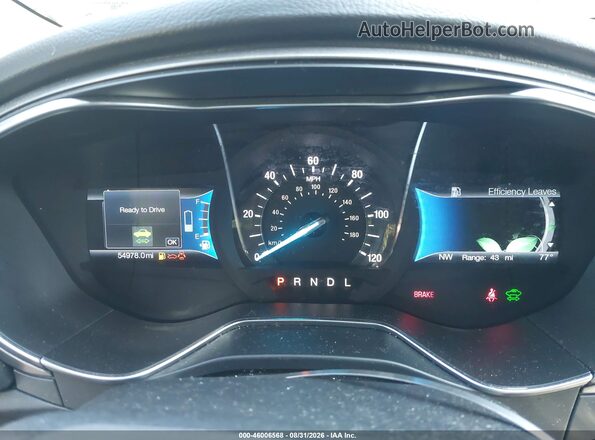 3FA6P0UU3JR100409 2018 FORD FUSION HYBRID Black უკანა სავარძლების ხედი