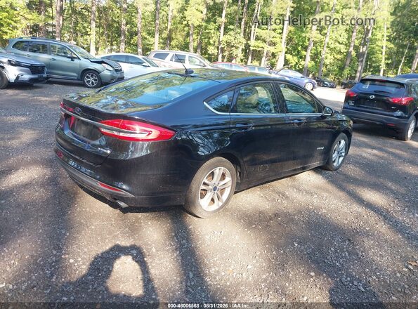 3FA6P0UU3JR100409 2018 FORD FUSION HYBRID Black უკანა მარჯვენა