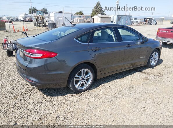 3FA6P0UU3JR141879 2018 FORD FUSION HYBRID Серый Задняя правая четверть