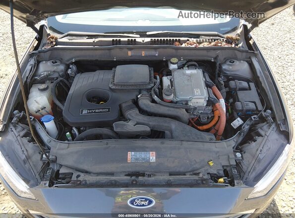3FA6P0UU3JR141879 2018 FORD FUSION HYBRID Серый Вид сзади