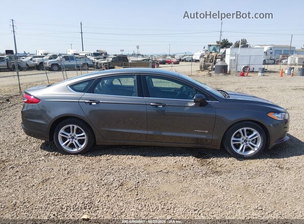 3FA6P0UU3JR141879 2018 FORD FUSION HYBRID Серый 