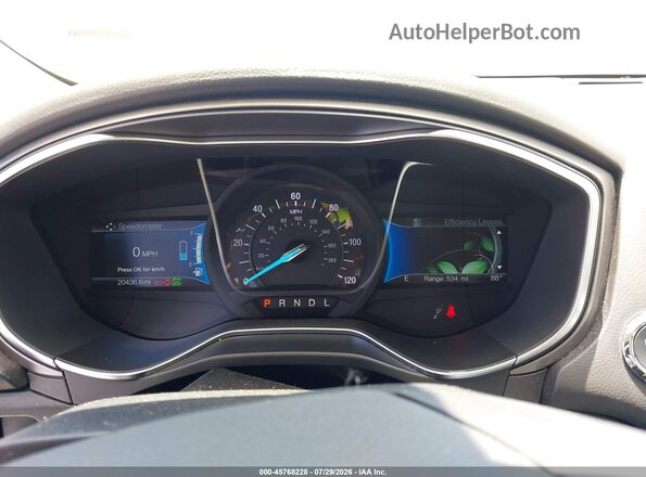 3FA6P0UU3JR235972 2018 FORD FUSION HYBRID White Vista de los asientos traseros