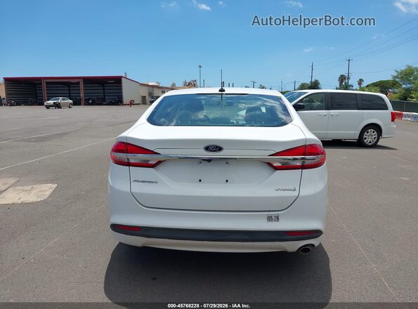 3FA6P0UU3JR235972 2018 FORD FUSION HYBRID White 