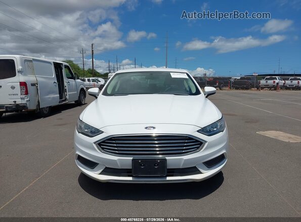 3FA6P0UU3JR235972 2018 FORD FUSION HYBRID White Vista del cuadro de instrumentos