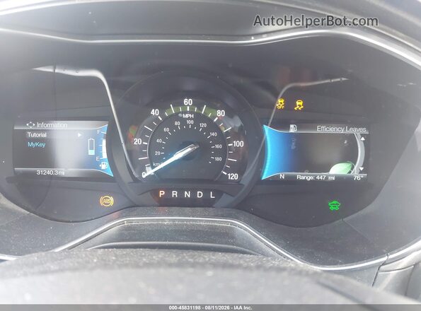 3FA6P0UU3JR243487 2018 FORD FUSION HYBRID Gray Widok tylnych siedzeń