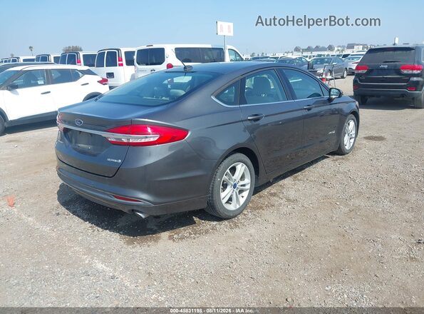 3FA6P0UU3JR243487 2018 FORD FUSION HYBRID Gray Tył prawy
