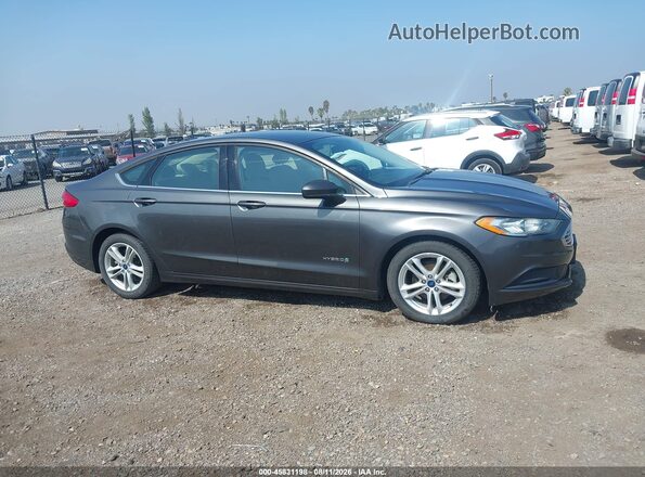 3FA6P0UU3JR243487 2018 FORD FUSION HYBRID Gray Widok wnętrza 360 stopni